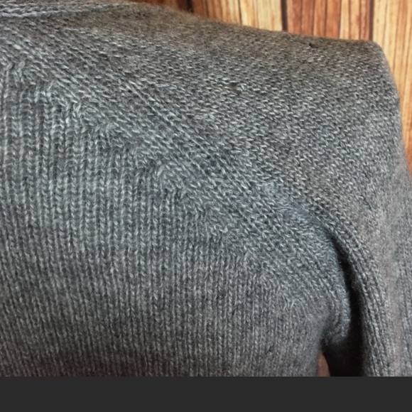 Max Mara 100% Cashmere Open-front Cardigan Sweater Super Soft Gray Size Small S - Picture 5 of 14